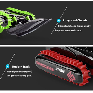  ماشین کنترلی تانک دوزیست آب و خاک قرمز Amphibious Car Waterproof Remote Control 1:16 -اسباب بازی